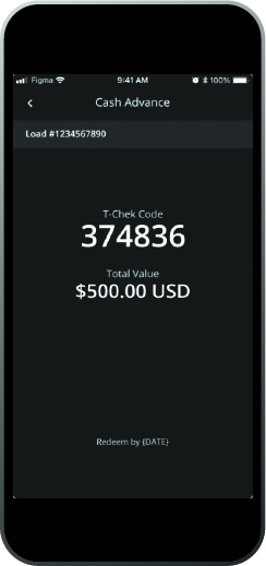 cash advance screenshot